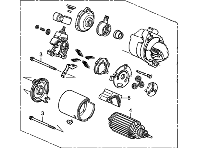 2014 Honda Accord Starter Motor - 31200-5A2-A02RM