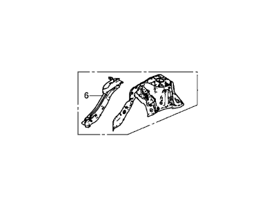 Honda 60650-T2G-A00ZZ Wheelhouse, R. FR.