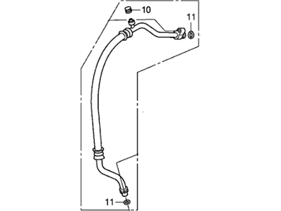 2013 Honda Fit A/C Hose - 80311-TF0-003