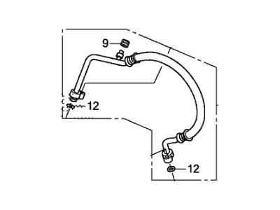 2010 Honda Fit A/C Hose - 80315-TF0-G01