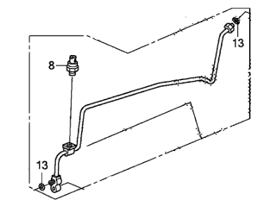 Honda 80341-TF0-G01 Pipe, Receiver