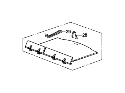 Honda 84521-TK6-A11ZA Board Assy., Trunk Floor *NH167L* (GRAPHITE BLACK)