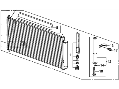 2013 Honda Fit A/C Condenser - 80110-TK6-A01