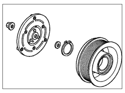 Honda 38900-RB7-Z03 Clutch Set, Compressor