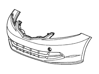 Honda 04711-TK6-A80ZZ Face, Front Bumper (Dot)