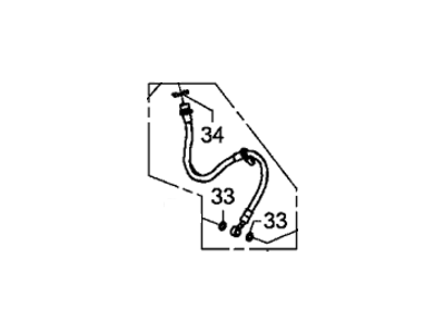 Honda 01465-T2A-A02 Hose Set, Left Front Brake