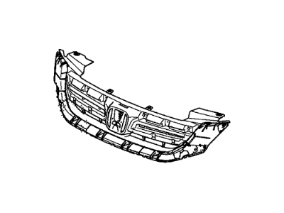 Honda 71121-T3Z-A01 Base, Front Grille