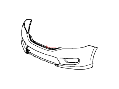 Honda 04711-T2A-A90ZZ Face, Front Bumper (Dot)