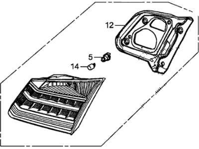 Honda 34155-T2A-A11 Light Assy,L Lid