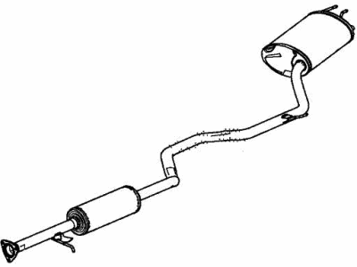 2015 Honda Accord Hybrid Muffler - 18307-T3Z-A11