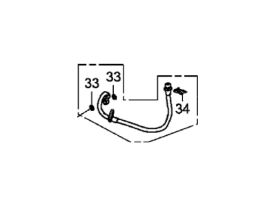 2013 Honda Accord Brake Line - 01466-T2A-A01