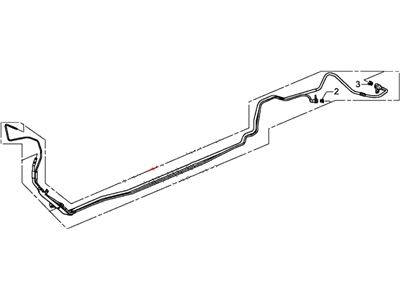 Honda 16050-T3W-A00 Set, Fuel Pipe Assembly