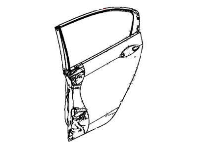 Honda 67550-T2F-Y00ZZ Panel, L. RR. Door