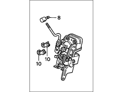 1999 Honda CR-V Rear Passenger Door Handle Latch - 72610-S10-003