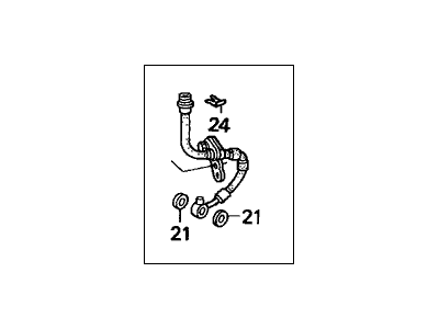 Honda 01465-S10-010 Hose Set, Left Front Brake