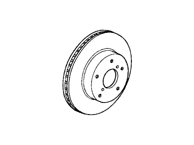 Honda 45251-S2H-N00 Disk, Front Brake (15")