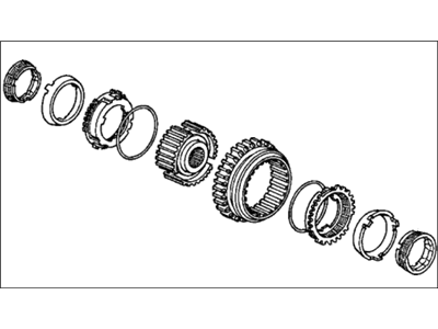 Honda 23521-PBW-305 Sleeve Set, Synchronizer (1-2)