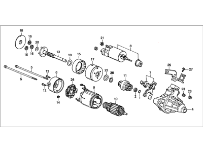 2000 Honda CR-V Starter Motor - 31200-P3F-J01