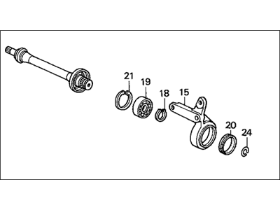 2000 Honda CR-V Axle Shaft - 44500-S10-000