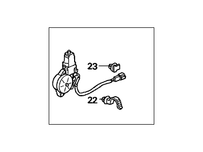 Honda Window Motor - 72755-S10-013