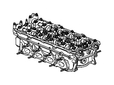 Honda 10003-PJS-A01 General Assembly, Cylinder Head