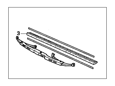 Honda 76730-S10-305 Blade, Windshield Wiper (300Mm)