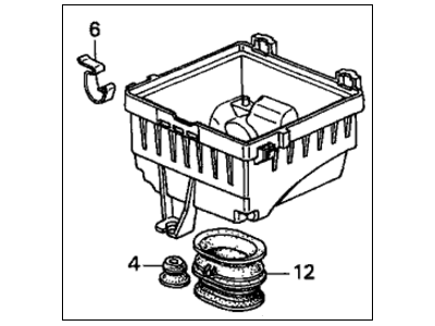 Honda 17240-P2J-000 Case Set, Air Cleaner