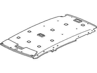 Honda 83200-S10-A00ZA Lining Assy., Roof *NH220L* (CLEAR GRAY)