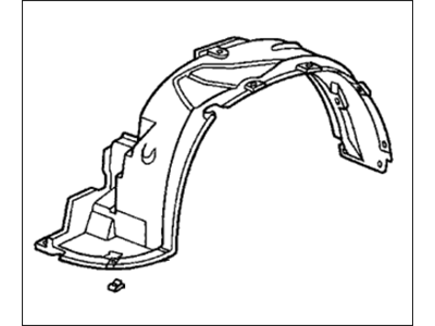 Honda 74101-S10-010 Fender, Right Front (Inner)