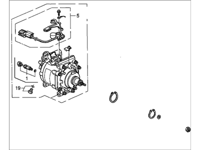 1997 Honda CR-V A/C Compressor - 38810-P3F-006