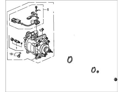 2001 Honda CR-V A/C Compressor - 38810-P3F-016