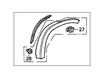 Honda 74450-S10-010 Protector, L. RR. Wheel Arch