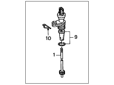 Honda 78410-S10-003 Sensor Assembly, Speed (Denso)