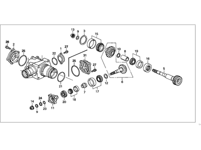 Honda 29000-PDM-000 Transfer Assembly