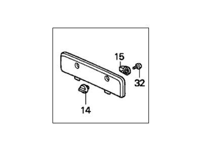 Honda 84432-S10-003ZB Lid Assy., Tailgate *NH264L* (CLASSY GRAY)