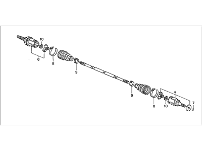 2000 Honda CR-V Axle Shaft - 42310-S10-A00