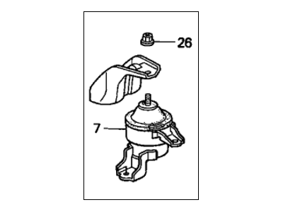 Honda 50820-S10-004 Rubber Assy., Engine Side Mounting