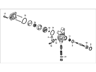 Honda 56110-P3F-003 Pump Sub-Assembly, Power Steering