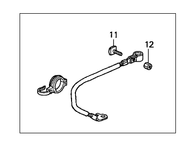 Honda 32600-S10-A00 Cable Assembly, Battery Ground