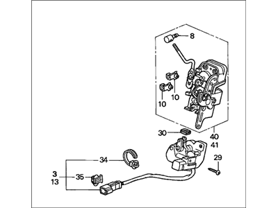 Honda CR-V Rear Passenger Door Handle Latch - 72610-S10-J11