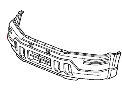 Honda 04711-S10-A90ZZ Face, Front Bumper (Dot)