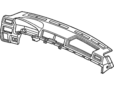 1997 Honda CR-V Instrument Panel - 77102-S10-A01ZA