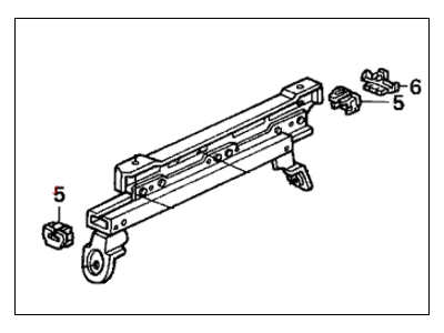 Honda 81660-S10-J11 Adjuster, L. Slide (Outer)