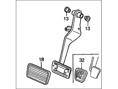 Honda 46500-S10-A01 Pedal Assy., Brake