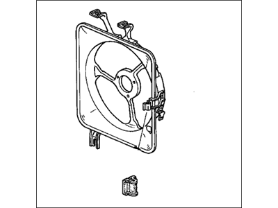 1999 Honda CR-V Fan Shroud - 38615-P3F-000