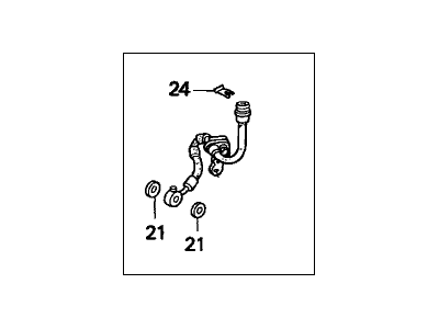 Honda 01464-S10-010 Hose Set, Right Front Brake