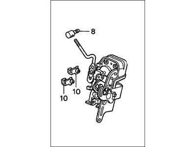 Honda 72650-S10-003 Lock Assembly, Left Rear Door