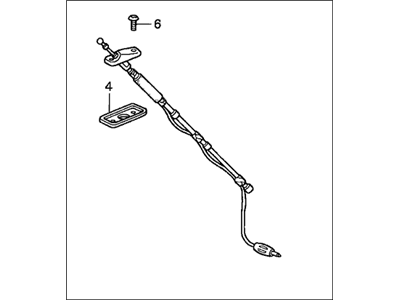 Honda 39150-S10-A11 Antenna Assembly, Automatic Radio