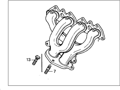 Honda 18100-P3F-A00 Manifold, Exhuast