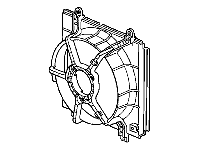 1998 Honda CR-V Fan Shroud - 19015-P3F-004